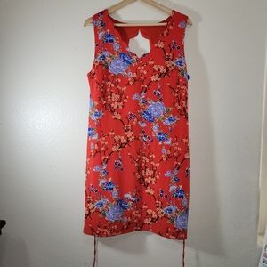 By By Red Floral pullover Dress